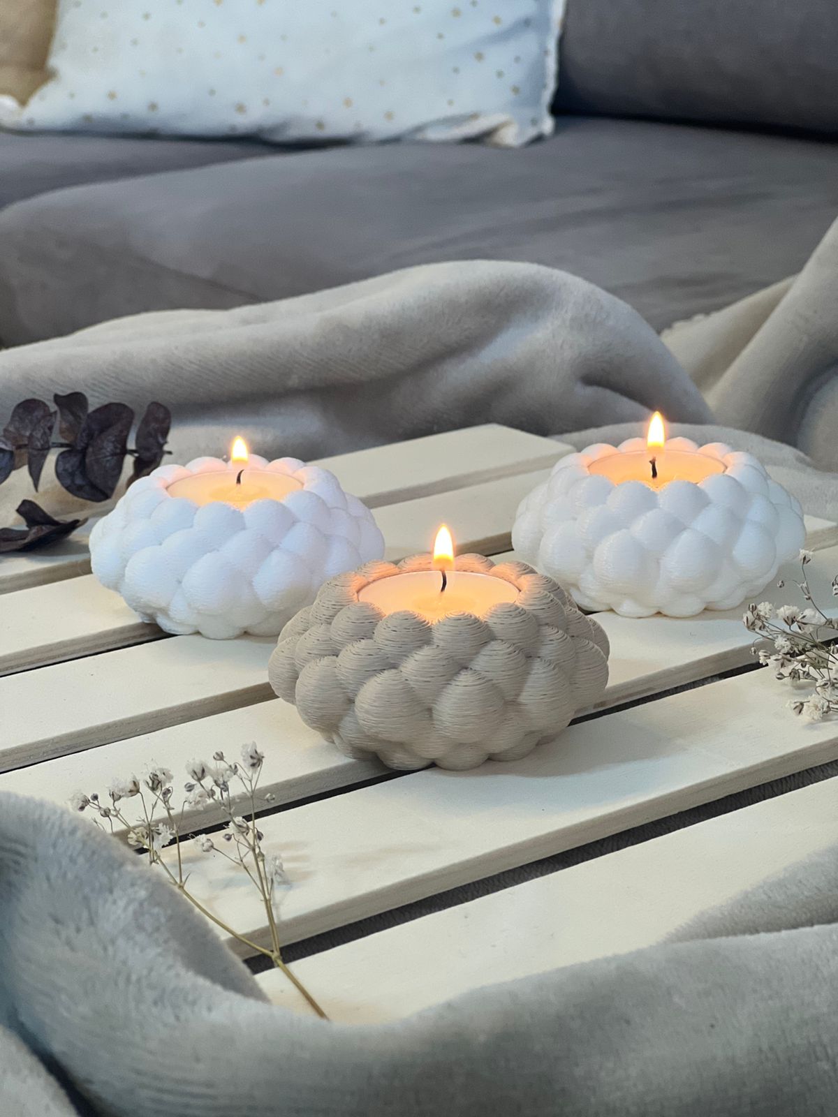 Portavelas Algodón de Luz